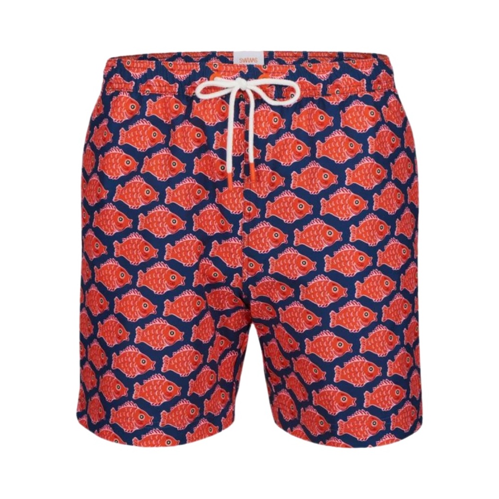 New without tags SWIMS
Sol Orange & Blue Fish Print Swim Trunk size XL